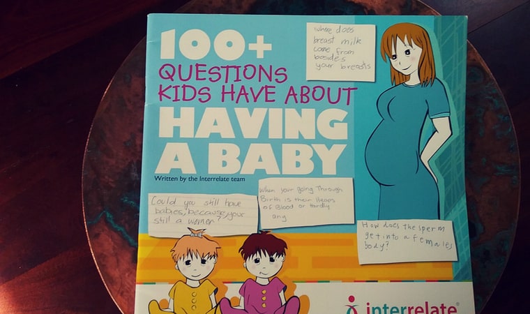 cover of 100+ Questions Kids Have About Having a Baby by Interrelate