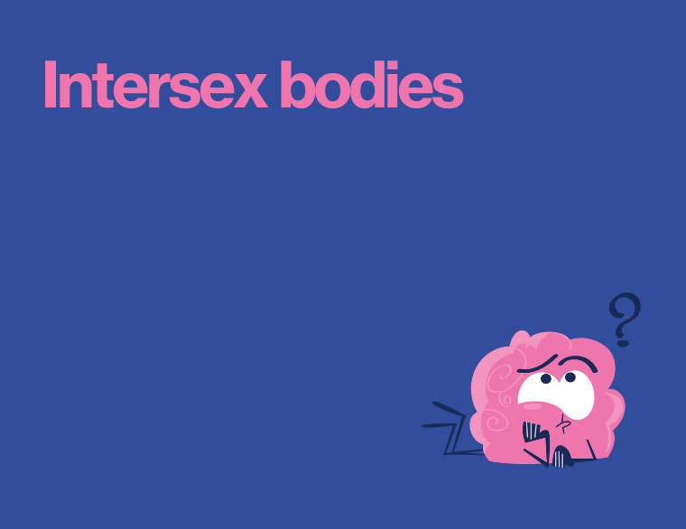 coloured background and title of post about intersex bodies