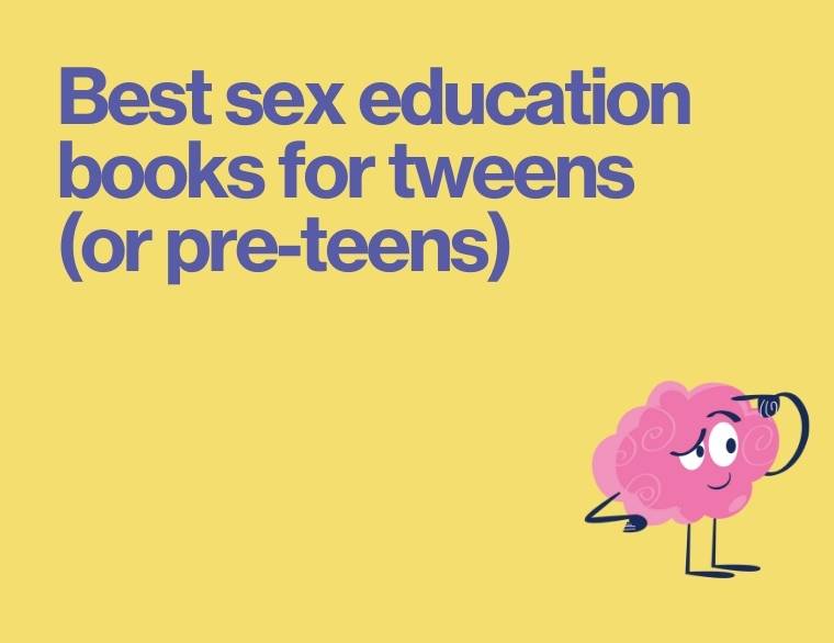 coloured background and title of post on books pre-teens should read