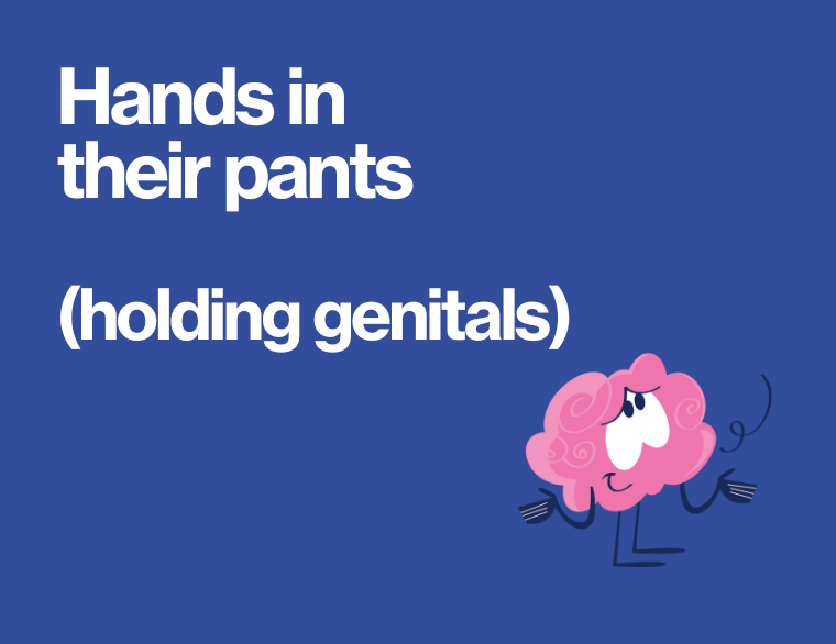 coloured background and title of post on child putting hands in pants