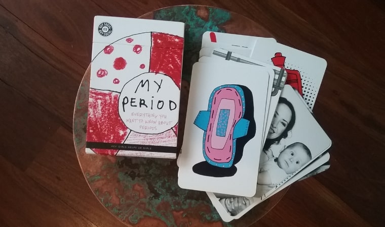 sample of My Period cards