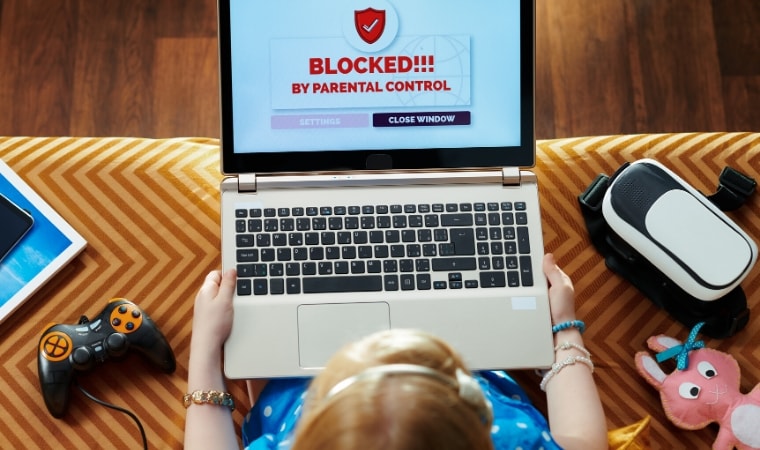 child being blocked by parental control software