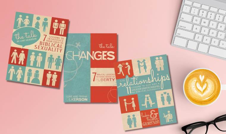 covers of Luke and Trisha Gilkerson sex education books