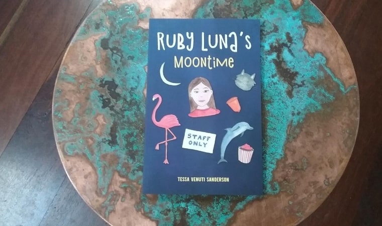 cover of Ruby Luna's Moontime : A girls' book about starting periods by Tessa Venuti Sanderson