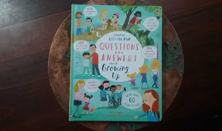 cover of Lift-the-Flap Questions & Answers about Growing Up by Katie Daynes (Usborne Books)