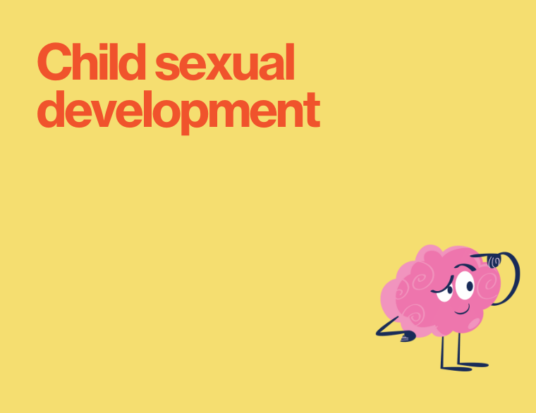 coloured background and title of post - child sexual development