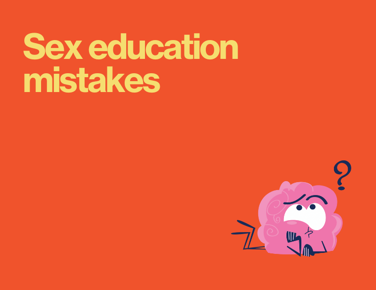coloured background with name of post - most common mistakes made by parents