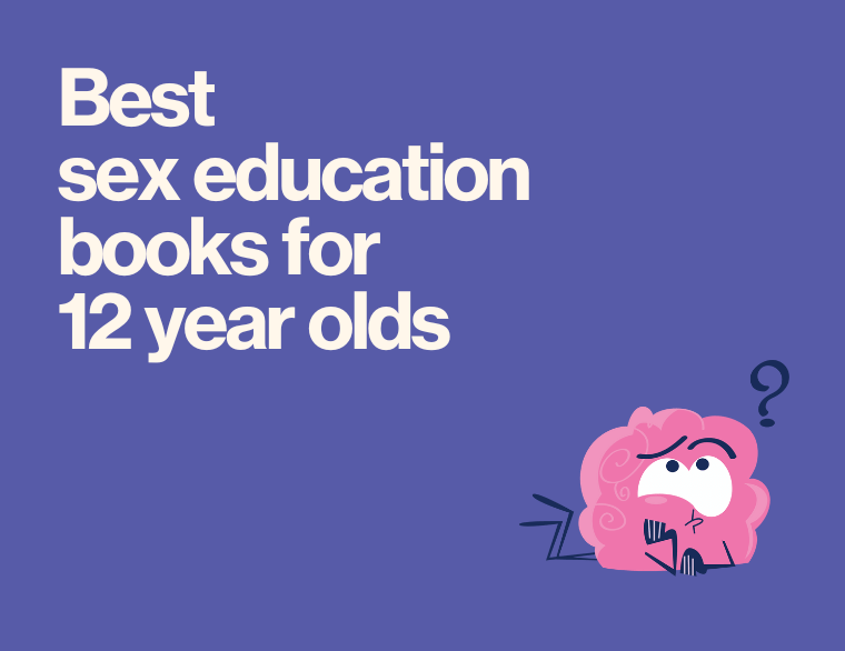 coloured background and title of post - sex education books for 12 year olds