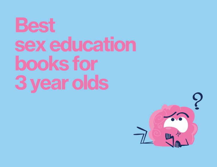 coloured background and title of post - sex education books for 3 year olds