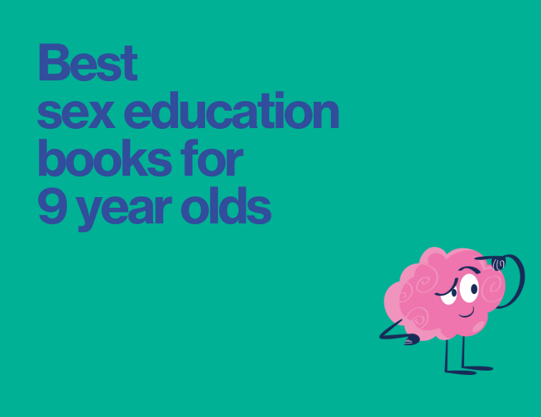 coloured background and title of post - sex education books for 9 year olds