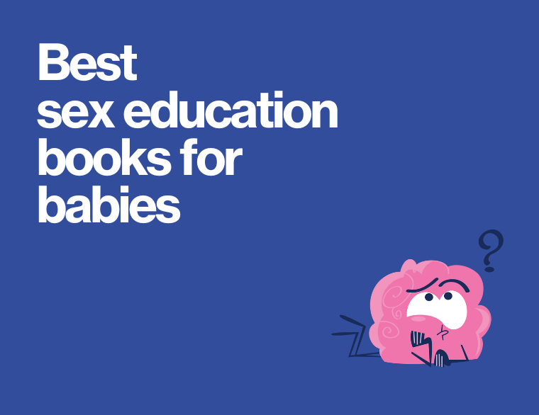 coloured background and title of post - sex education babies books