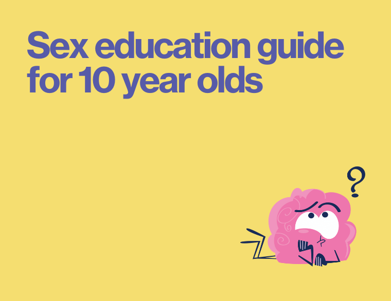 coloured background for title of post on sex education for ten year olds