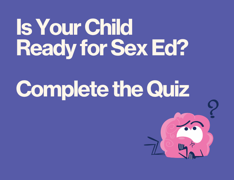 coloured background and title of post with sex education quiz