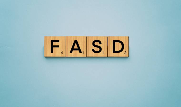 FASD letters to depict fetal alcohol syndrome disorder and sexuality