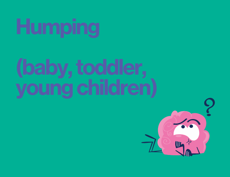 coloured background with title of post on humping babies