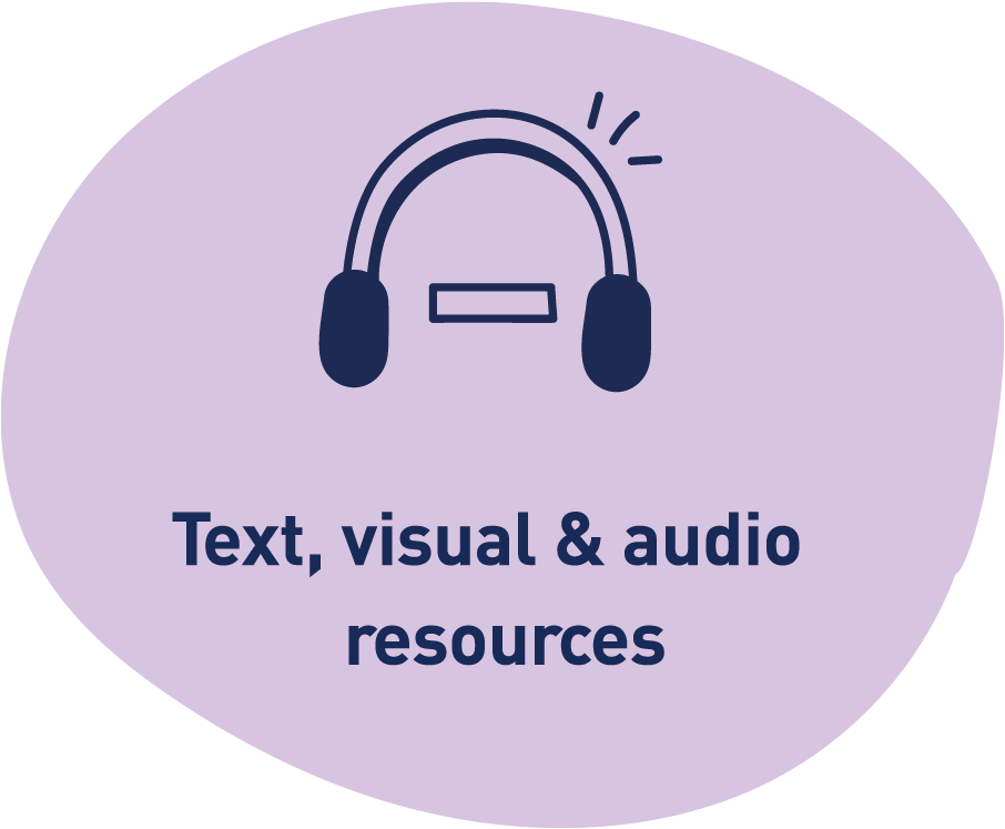 image for text, visual and audio resources