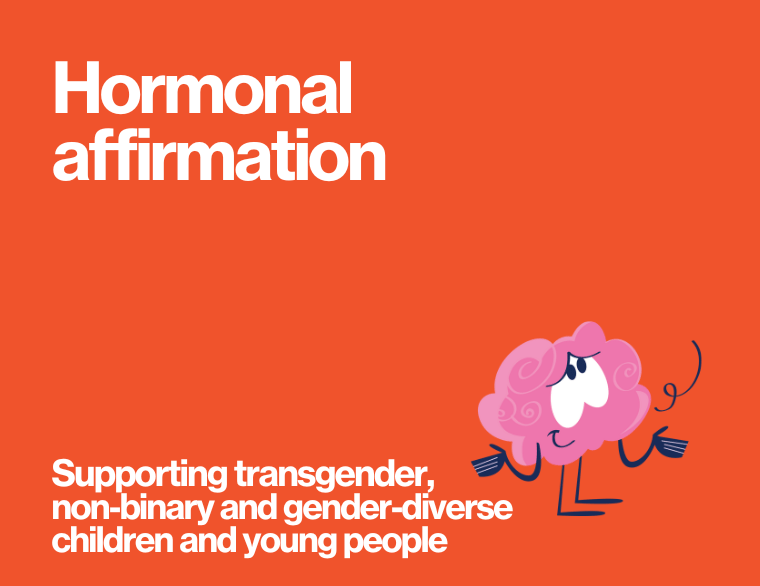 coloured background and title of post on Hormonal affirmation