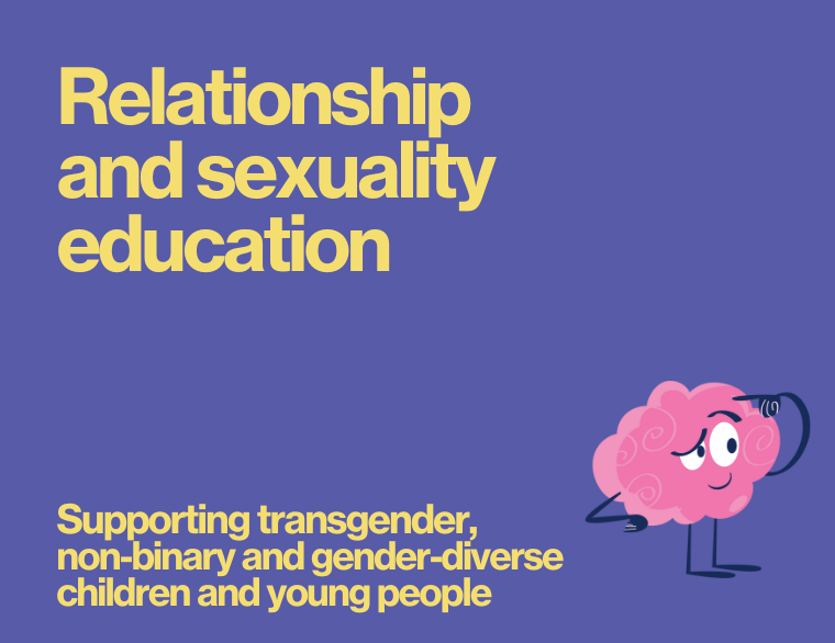 coloured background and title of post on Relationship and Sexuality Education