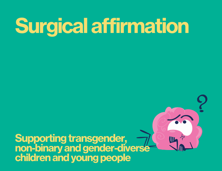 coloured background and title of post on Surgical affirmation
