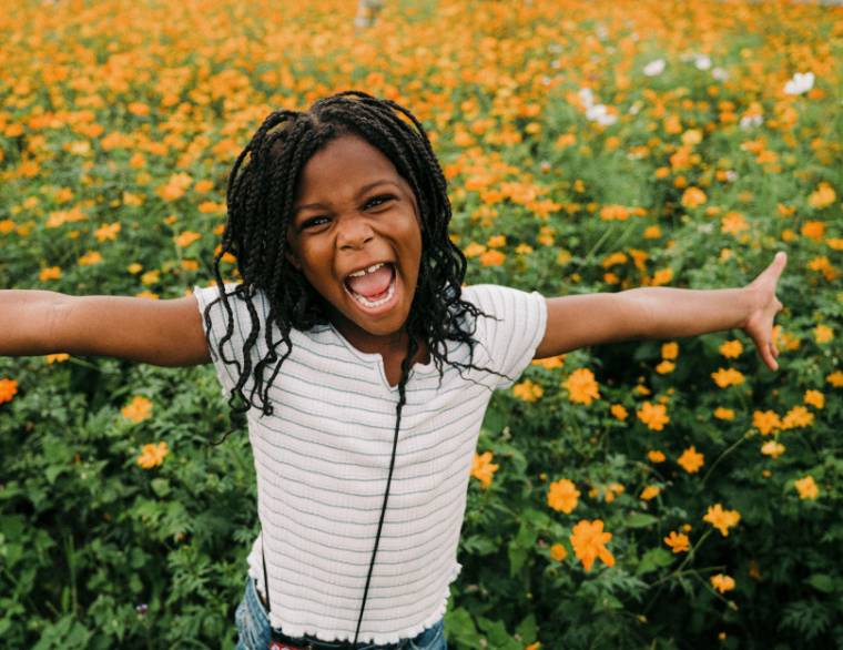 child twirling for post on parenting problems and solutions