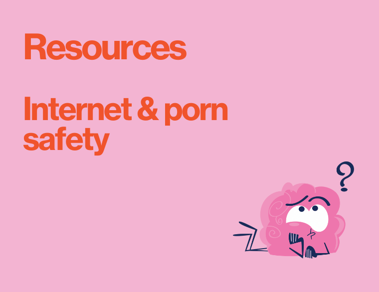 coloured background and title of post on online safety resources