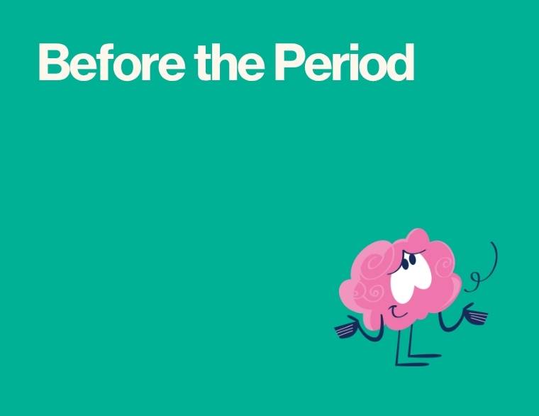 coloured background and words - ADHD and PMS