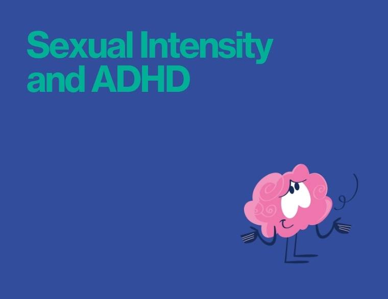 coloured background and words - ADHD and hypersexuality