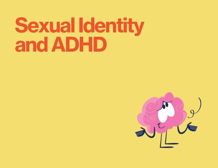 coloured background and words - ADHD and sexual identity