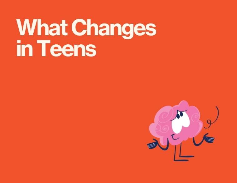 coloured background and words - ADHD in teens