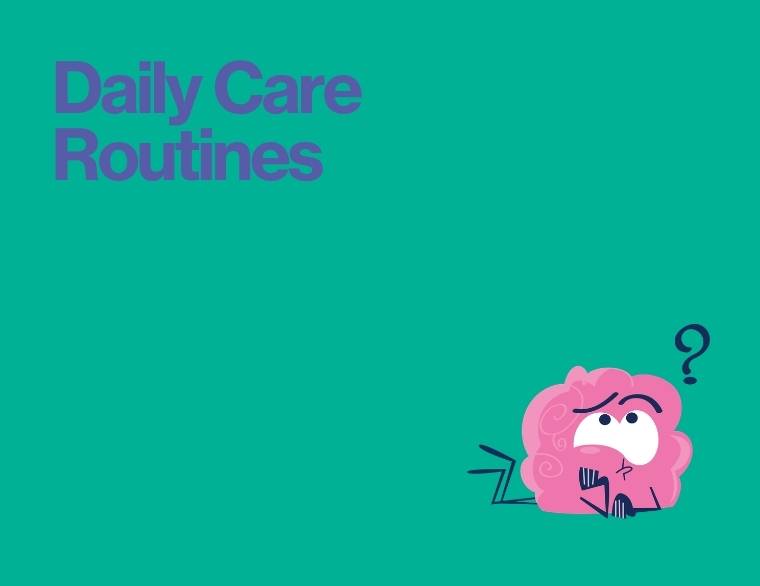 coloured background and title of blogpost on period hygiene and autism