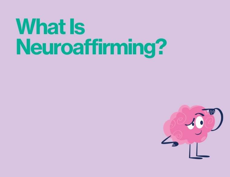 coloured background and title of blogpost on what is neuroaffirming