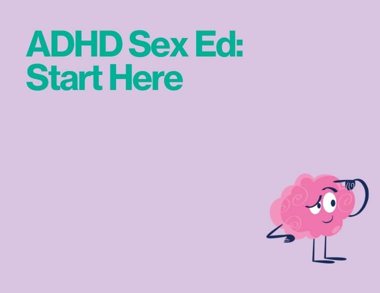 coloured background and words - adhd and sex