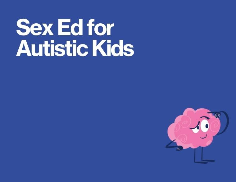 coloured background and title of blogpost on autism and sex