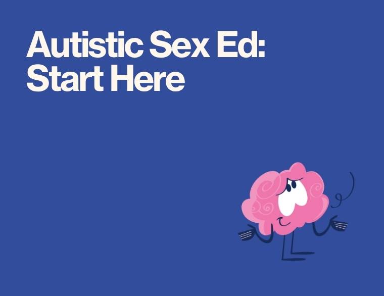 coloured background and words - autism and sex