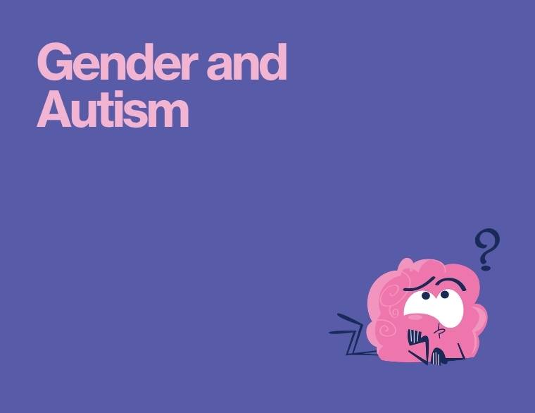 coloured background and title of blogpost on Autistic Gender