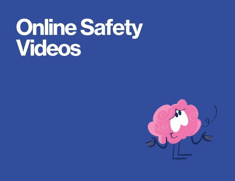 title of blogpost on a coloured background on internet safety videos