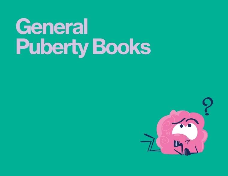 coloured background and words - puberty books for autistic child