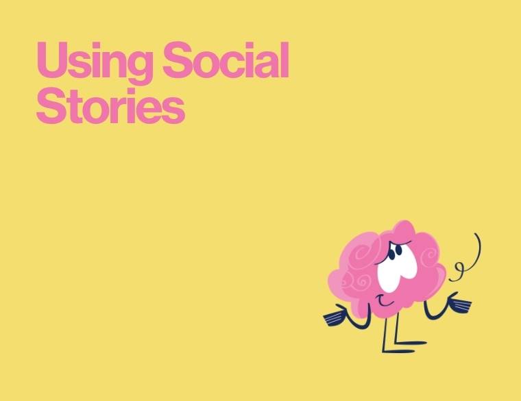coloured background and words - social stories for autistic children