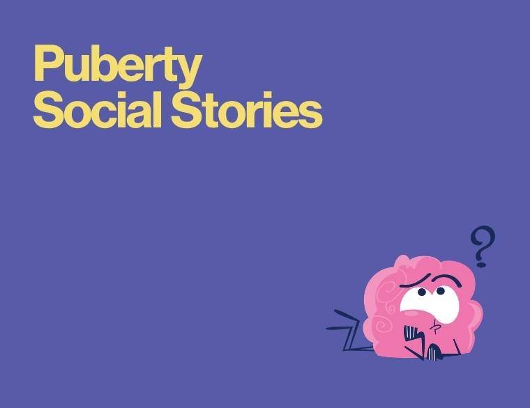 coloured background and words - social stories for girls with autism