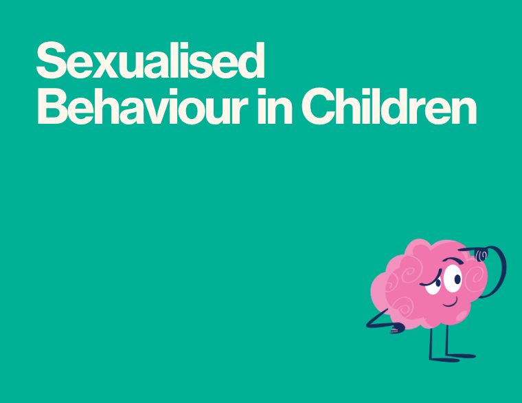 coloured background and coloured background and words - sexualised behaviours in children