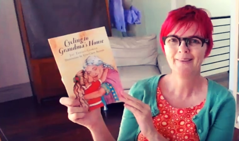 body books for 7 year olds cover of Cycling to Grandma's House by Jac Torres-Gomez