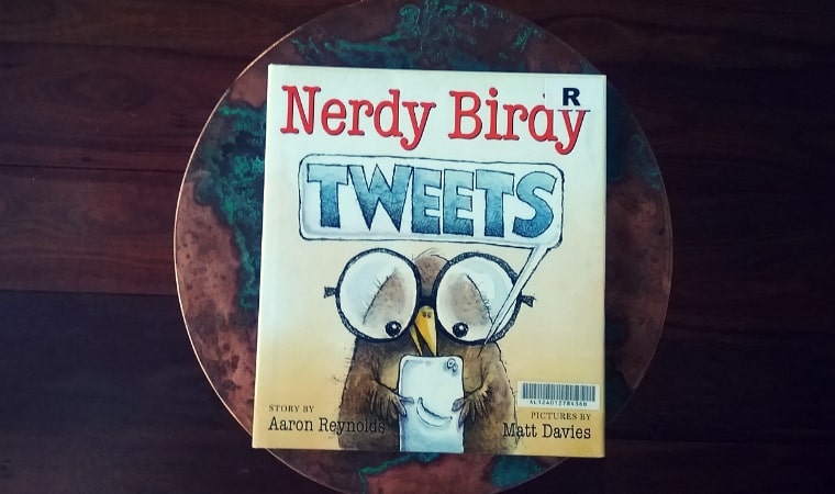 cover of Nerdy Bird Tweets by Aaron Reynolds