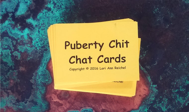 screenshot of Puberty Chit Chat Cards by Lori Ann Reichel